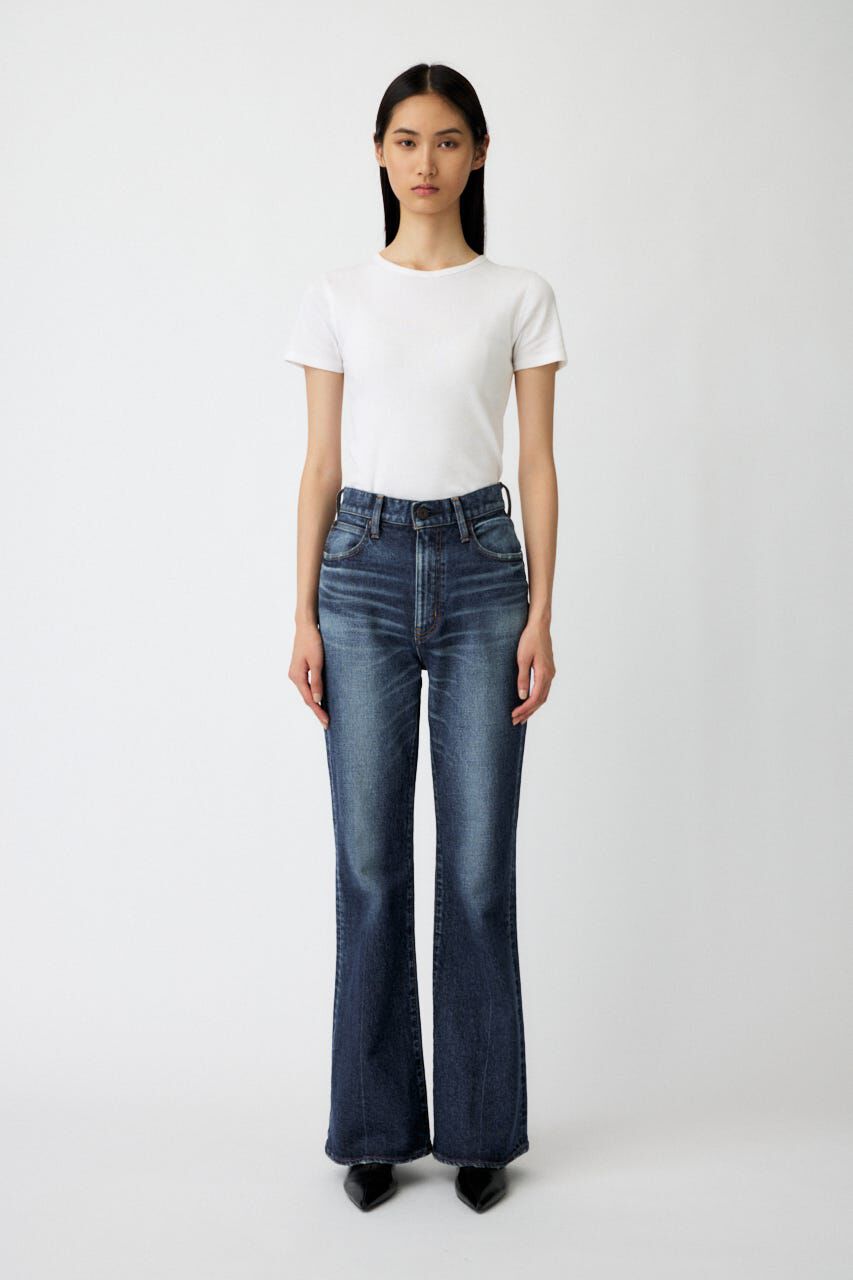 MOUSSY「MVS D/BLU FLARE / ロングサイズ」|デニム|