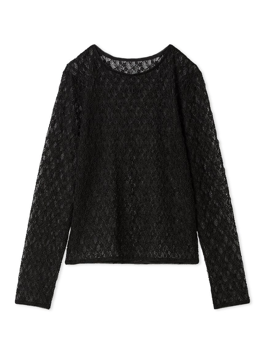 FURFUR「レースカットソープルオーバー」|Tシャツ・カットソー|BLK