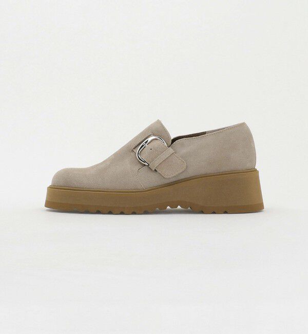 ODETTE E ODILE「ボリュームソールベルト フラット50&uarr;」|スリッポン|BEIGE