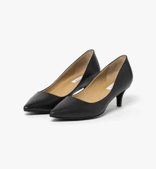 UNITED ARROWS「ポインテッドトゥ ソフト パンプス BLACK」|パンプス|