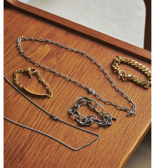 UNITED ARROWS green label relaxing「＜green label relaxing＞フラットチェーン ブレスレット」|ブレスレット・バングル|