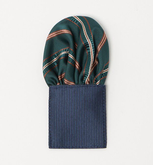 UNITED ARROWS green label relaxing「ネクタイ チーフ セット（ストライプ） / キッズ  手洗い可能」|ネクタイ・蝶ネクタイ|