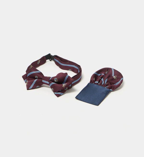 UNITED ARROWS green label relaxing「ボウタイ チーフ セット（クレスト） / キッズ  手洗い可能」|ネクタイ・蝶ネクタイ|WINE