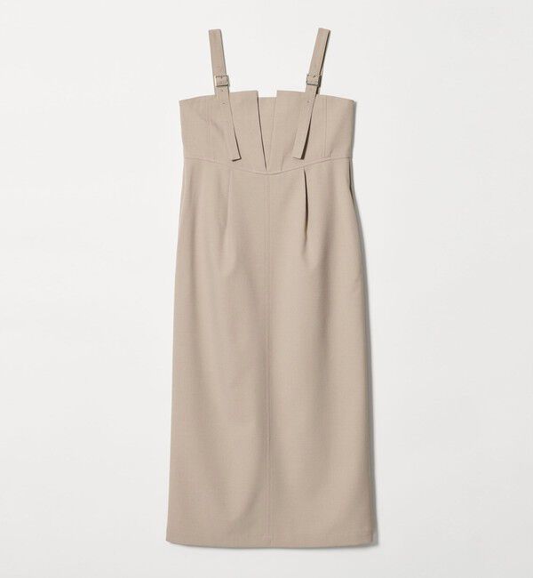 EMMEL REFINES「＜EMMEL REFINES＞EM タックジャンパースカート」|ワンピース|BEIGE