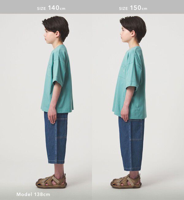 UNITED ARROWS green label relaxing「デニム クロップド ペインター パンツ / キッズ  100cm-160cm」|チノ|