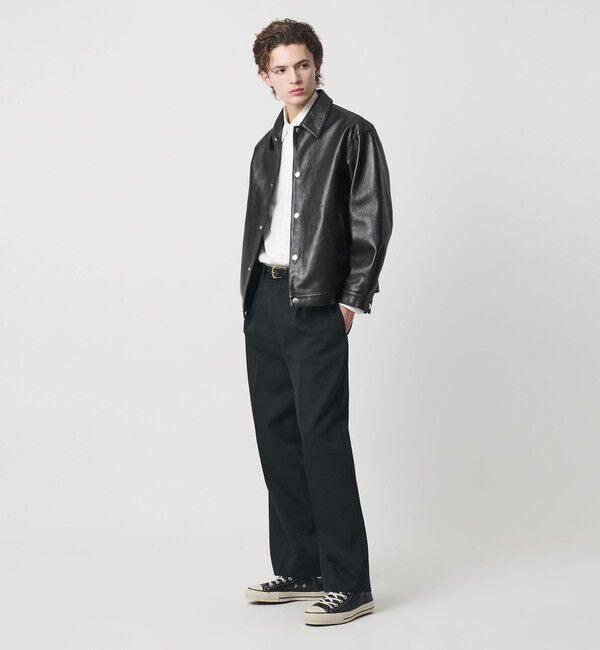BEAUTY&YOUTH UNITED ARROWS「セミベジタブル レザー トラッカー ジャケット」|その他|