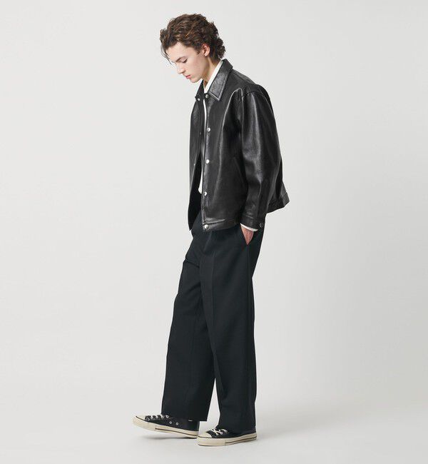 BEAUTY&YOUTH UNITED ARROWS「セミベジタブル レザー トラッカー ジャケット」|その他|