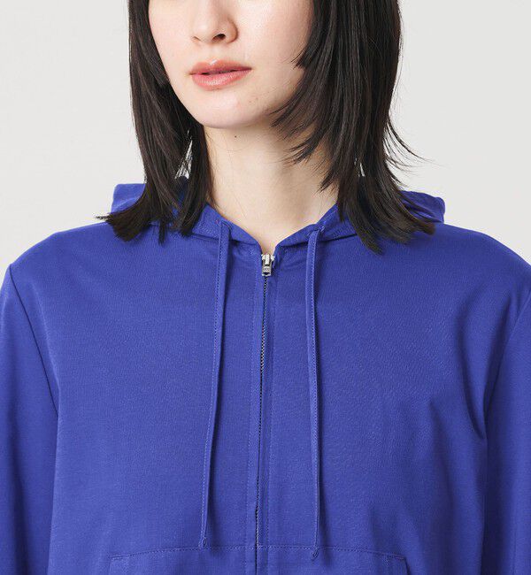 BEAUTY&YOUTH UNITED ARROWS「【WEB限定 Wardrobe DAILY MINIMAL】フードジップパーカー UVカット 接触冷感 ウォッシャブル」|パーカー|