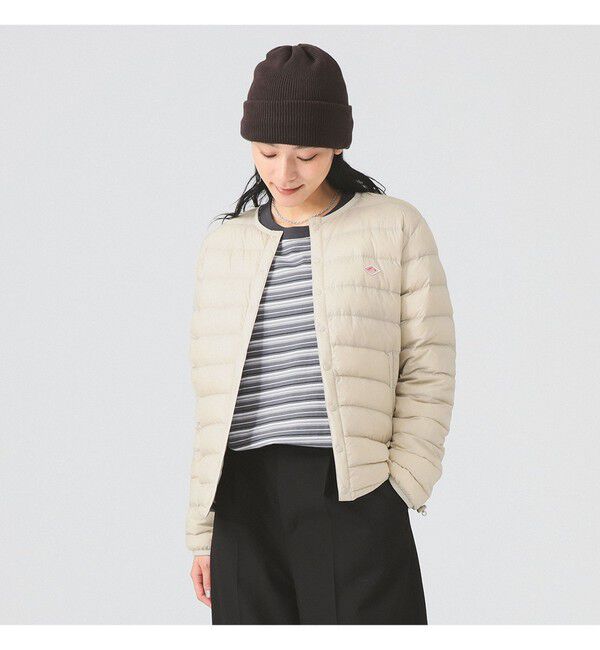 Ray BEAMS 「DANTON / インナー ダウン クルーネック ジャケット 25FW」|ブルゾン・スタジャン|