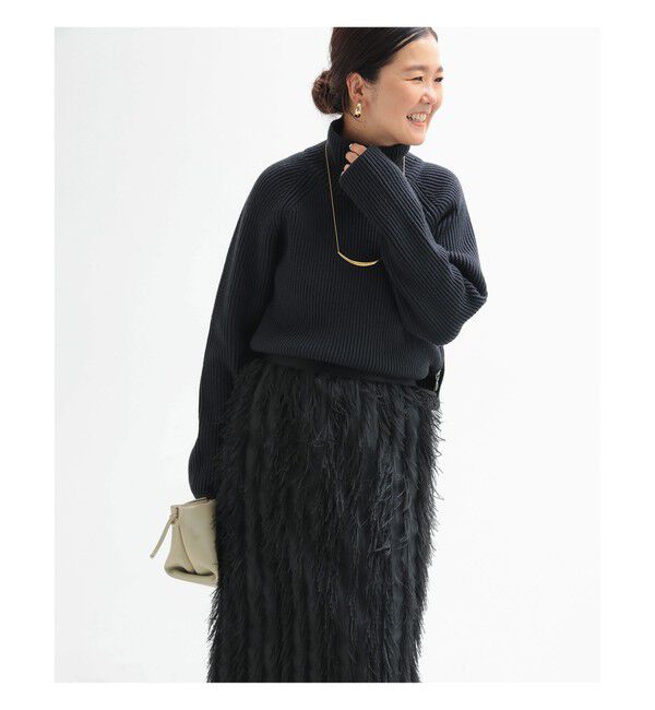 Demi-Luxe BEAMS 「サイドジップ リブ プルオーバー ニット .M」|ニット・セーター|