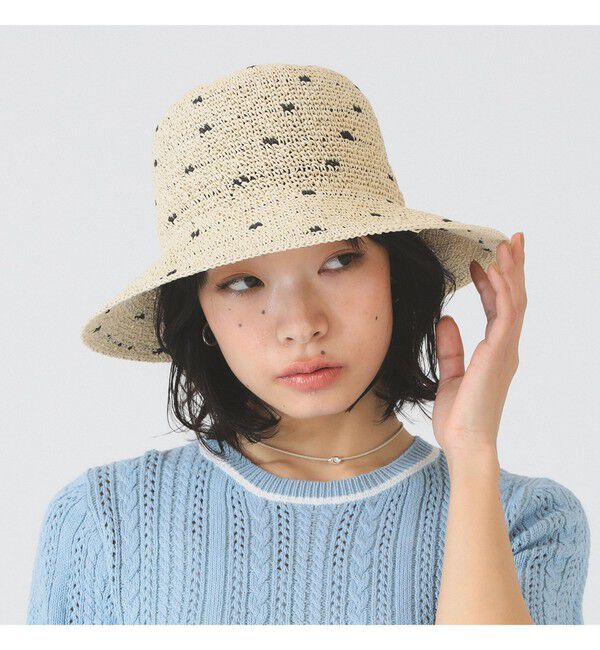 Ray BEAMS 「ドット ペーパー ハット」|ハット|IVORY