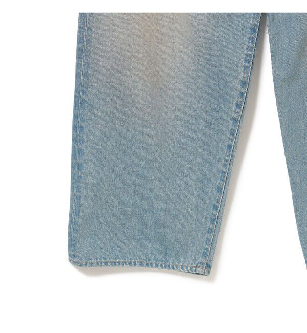 BEAMS「BEAMS｜Wide Denim Pants｜5ポケット ヴィンテージディテール｜スピンドル仕様 ベルトレス」|デニム|