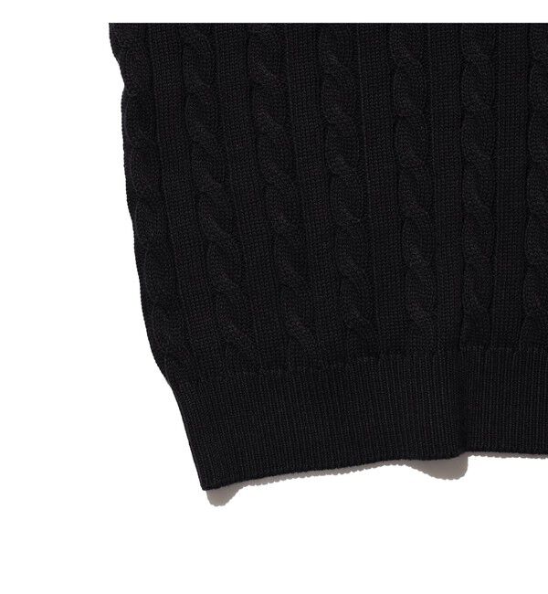 BEAMS PLUS「Knit Polo Cable」|ポロシャツ|