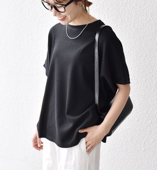 SHIPS any「《一部追加予約》SHIPS any:〈洗濯機可能〉ワッフル ワイド TEE」|Tシャツ・カットソー|