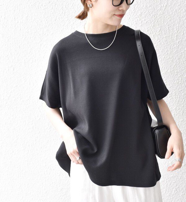 SHIPS any「《一部追加予約》SHIPS any:〈洗濯機可能〉ワッフル ワイド TEE」|Tシャツ・カットソー|