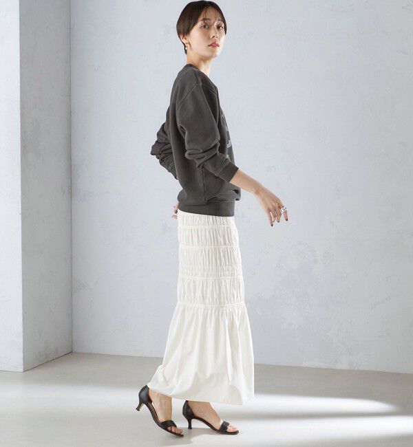 SHIPS for women「【SHIPS別注】Odub:〈手洗い可能〉メタリック ロゴ スウェット 24SS ◇」|スウェット・ジャージ|