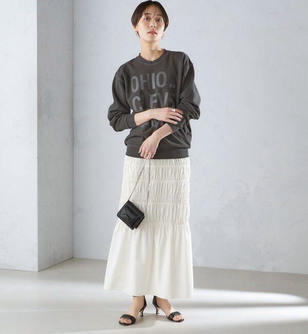 SHIPS for women「【SHIPS別注】Odub:〈手洗い可能〉メタリック ロゴ スウェット 24SS ◇」|スウェット・ジャージ|