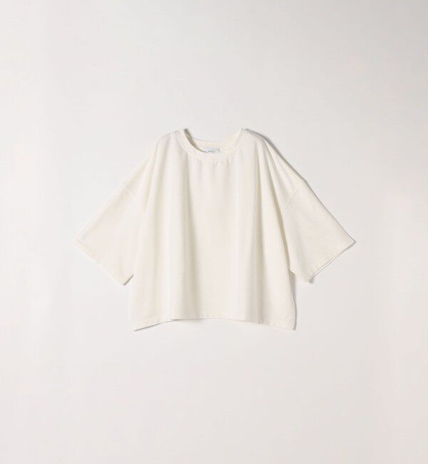 SHIPS any「《一部追加予約》【WEB限定】SHIPS any:〈洗濯機可能〉インレイ ハーフスリーブ ショートTEE」|Tシャツ・カットソー|