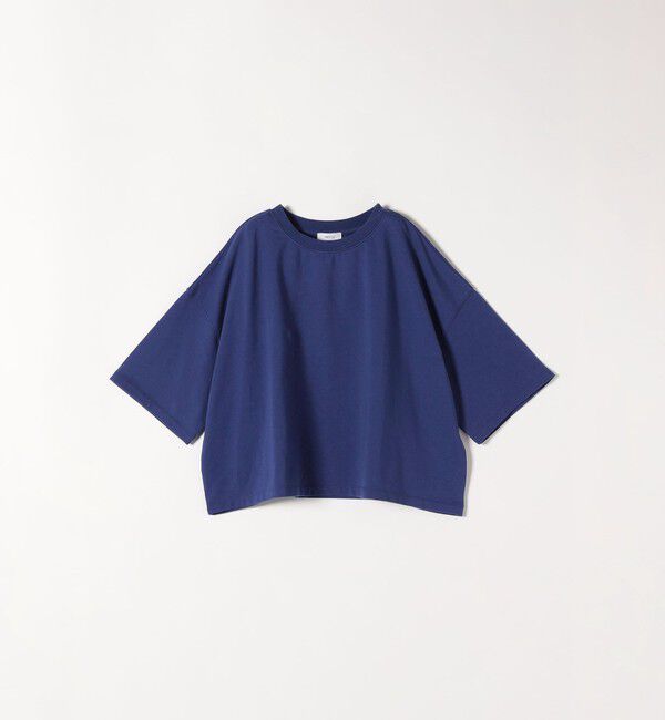 SHIPS any「《一部追加予約》【WEB限定】SHIPS any:〈洗濯機可能〉インレイ ハーフスリーブ ショートTEE」|Tシャツ・カットソー|