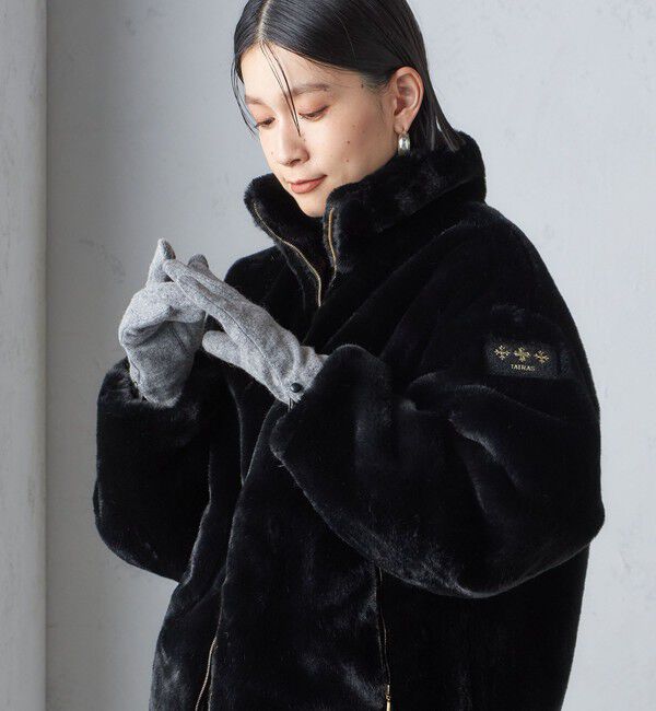 SHIPS for women「カシミヤ ミックス ジャージ グローブ」|手袋|