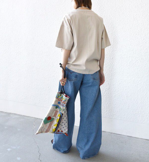 SHIPS for women「《一部追加予約》【SHIPS別注】81BRANCA:ロゴ 5分袖 TEE」|Tシャツ・カットソー|