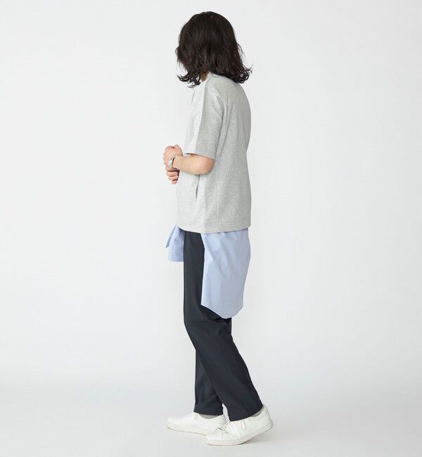 SHIPS「【WEB限定】SHIPS: テレワーク ビズ ワンポイントロゴ ポンチ Tシャツ」|Tシャツ・カットソー|