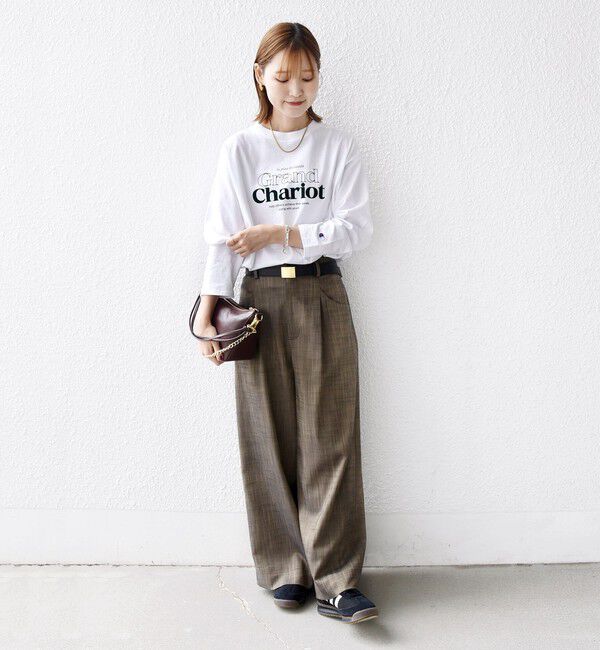 SHIPS for women「【SHIPS別注】Champion: プリント ロングスリーブ TEE」|Tシャツ・カットソー|