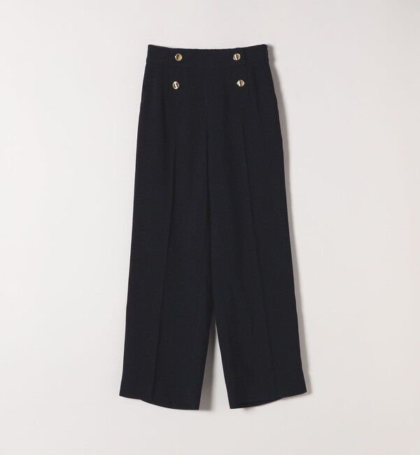 SHIPS any「SHIPS any:〈洗濯機可能〉ツイード ライク マリン パンツ［NAVY BLUE］」|スラックス|