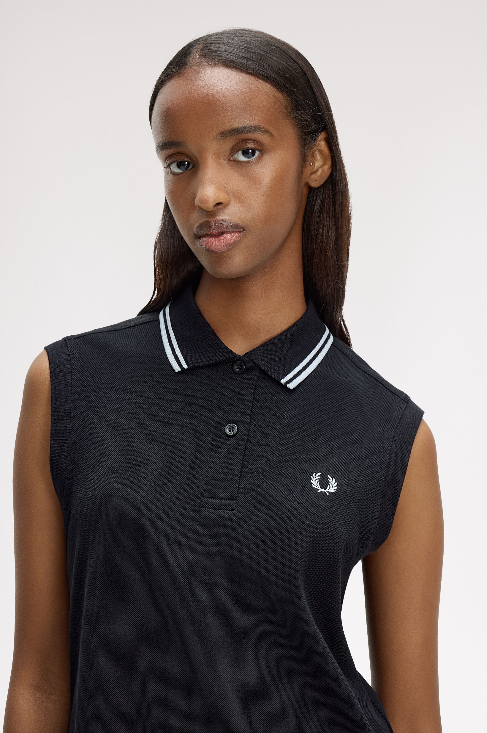 FRED PERRY 「The Sleeveless Fred Perry Shirt Dress」|ワンピース|
