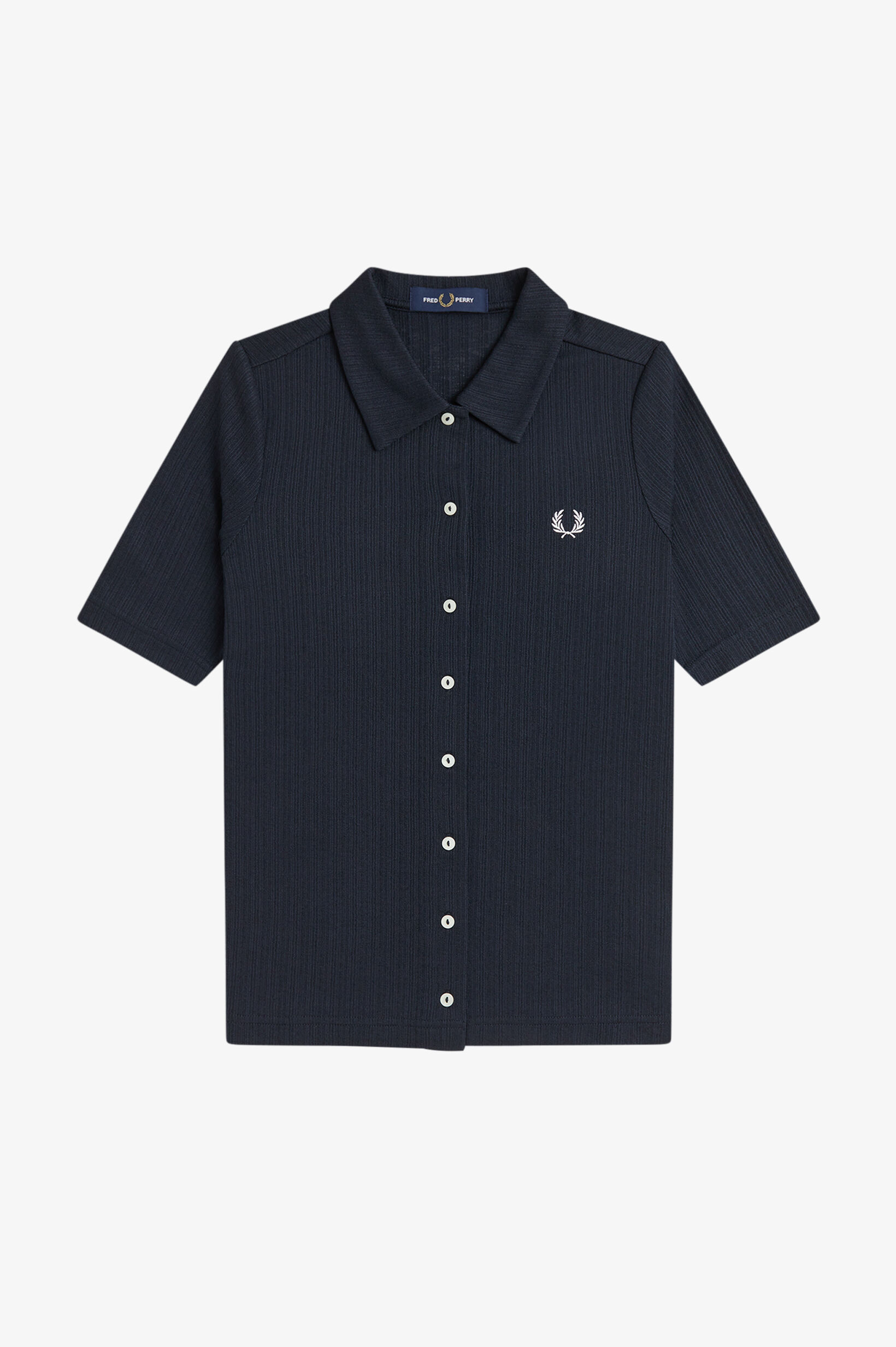 FRED PERRY 「Button Through Sheer Rib Polo Shirt」|ポロシャツ|