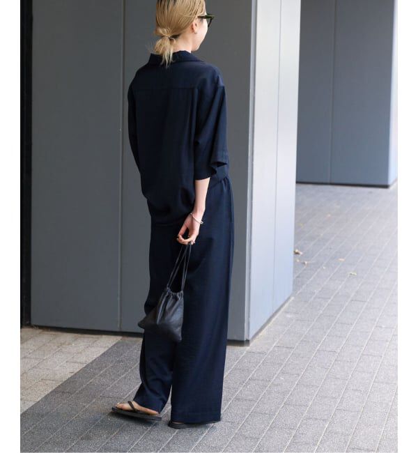 OUTDOOR PRODUCTS Usual Things「ヴィンテージタンブラーサテンオープンカラーシャツ　セットアップ対応」|シャツ・ブラウス|