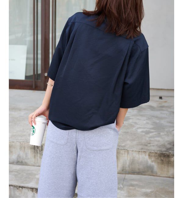 OUTDOOR PRODUCTS Usual Things「ヴィンテージタンブラーサテンオープンカラーシャツ　セットアップ対応」|シャツ・ブラウス|