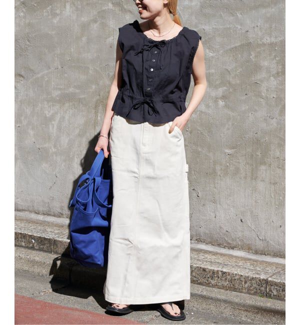 OUTDOOR PRODUCTS Usual Things「ピンタックレースノースリブラウス」|シャツ・ブラウス|