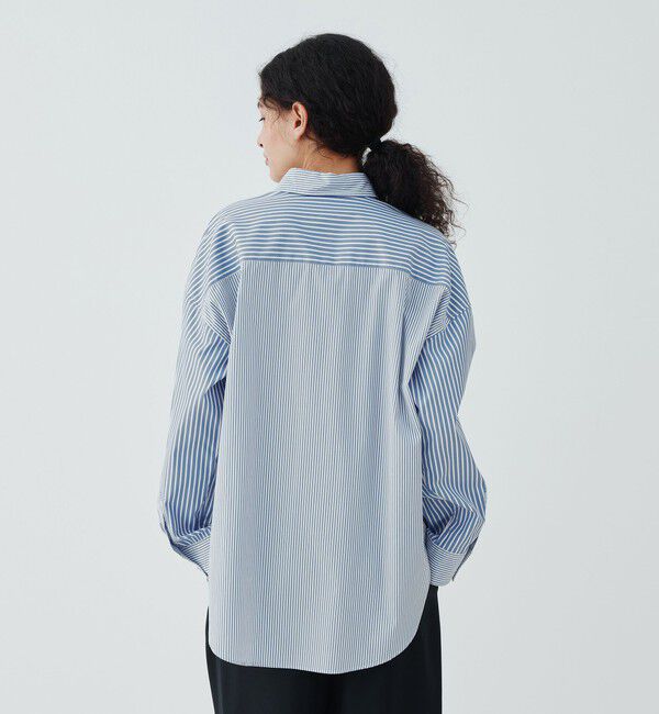 GALERIE VIE「コントラストストライプ レギュラーシャツ」|シャツ・ブラウス|