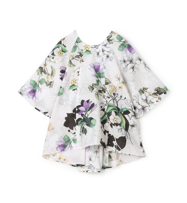 TOMORROWLAND GOODS「WRITEWELL bouquet 2WAYワイドプルオーバーブラウス」|シャツ・ブラウス|12 ホワイト系