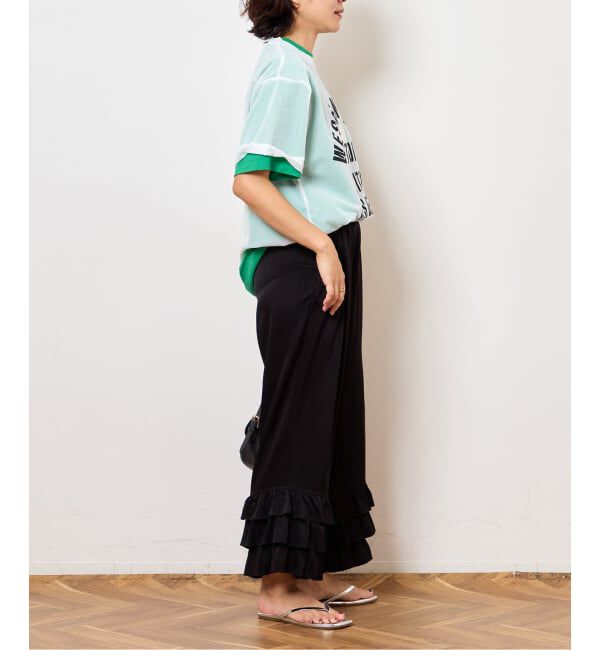  「TIERED CROPD SATIN パンツ」|その他|