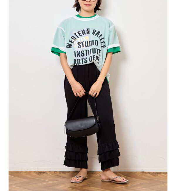  「TIERED CROPD SATIN パンツ」|その他|