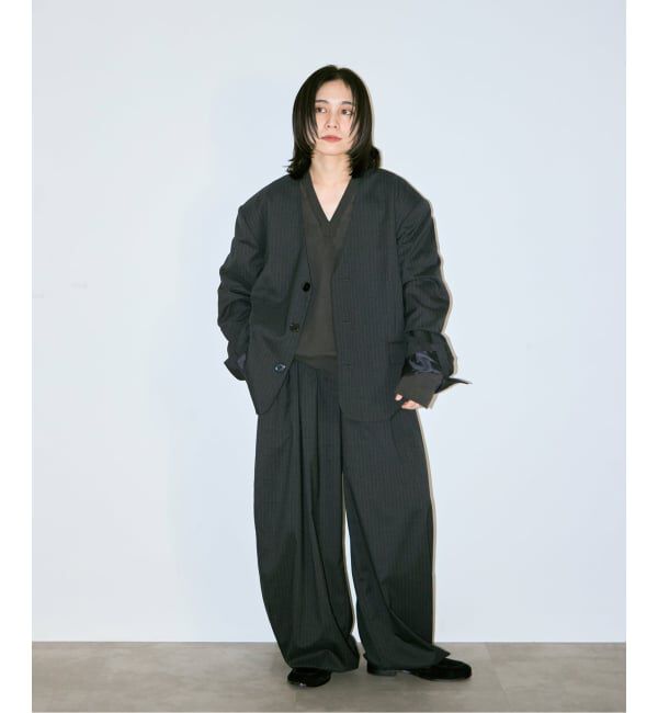  「SHORT NO COLLAR ジャケット」|その他|