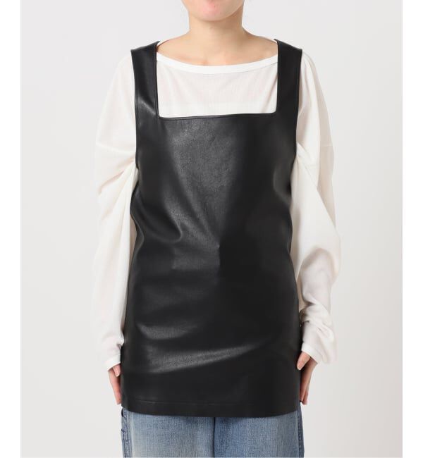  「FAUX LEATHER TOPS：ブラウス」|シャツ・ブラウス|