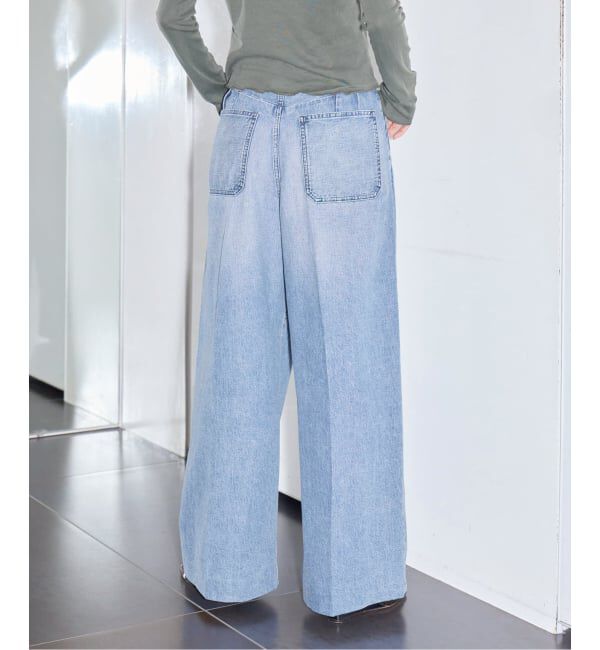  「TANAKA HAKAMA JEAN TROUSERS ST-108-25-BBLO：デニムパンツ」|デニム|
