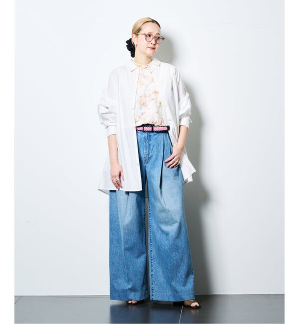  「TANAKA HAKAMA JEAN TROUSERS ST-108-25-BBLO：デニムパンツ」|デニム|