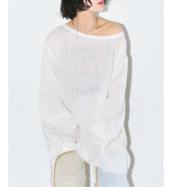  「《追加》ASA/C BIO WASH PULLOVER：ブラウス」|シャツ・ブラウス|ホワイト