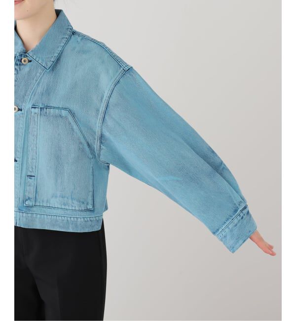  「SAYAKA DAVIS CROPPED JACKET WJK502-DDN：デニムジャケット」|デニムジャケット|