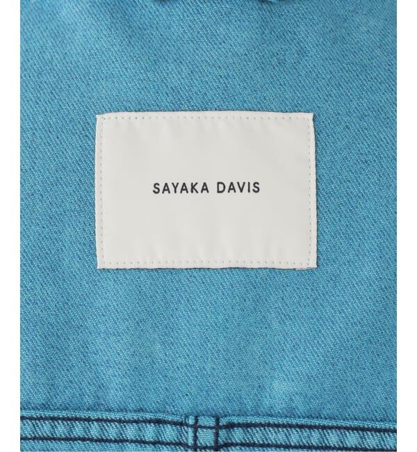  「SAYAKA DAVIS CROPPED JACKET WJK502-DDN：デニムジャケット」|デニムジャケット|