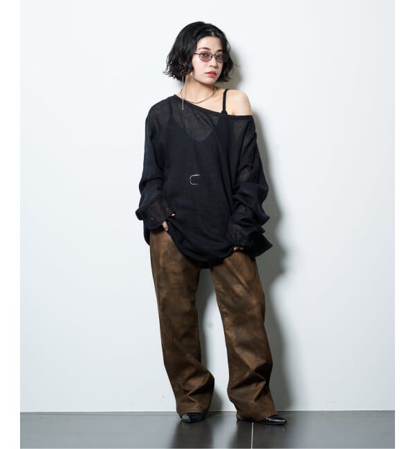  「《予約》LEE 別注 FAUX LEATHER パンツ」|その他|