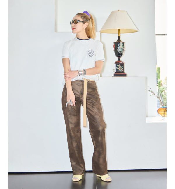  「《予約》LEE 別注 FAUX LEATHER パンツ」|その他|