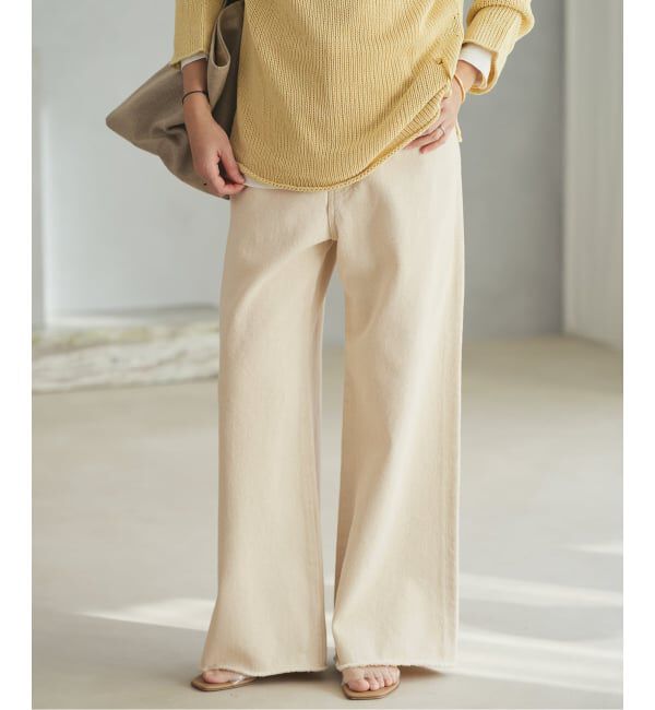 Plage「Ecru cotton パンツ」|デニム|