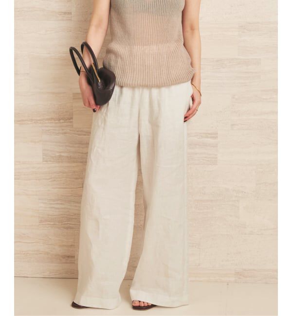 Plage「Linen easy パンツ」|その他|ベージュ