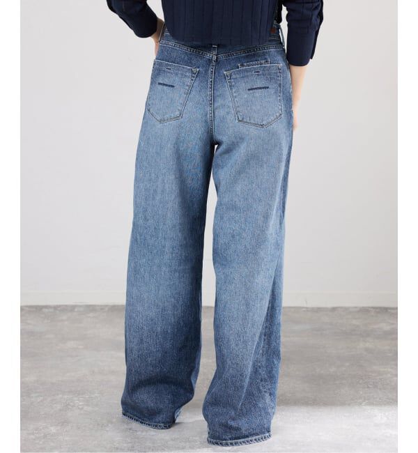 IENA「YANUK/ヤヌーク 別注 MARY Baggy straight デニムパンツ 57162501」|デニム|