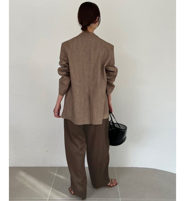 SLOBE IENA「《3サイズ展開》ワンタックバレルスラックス」|スラックス|